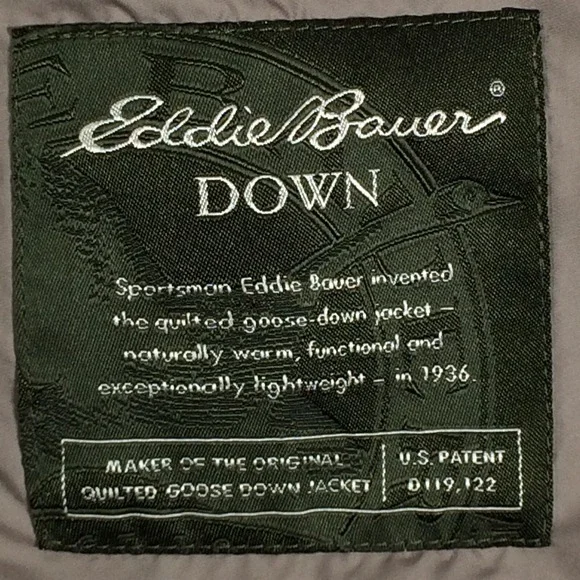 Eddie Bauer Vest Womens Medium Quilted Goose Down Brown Outdoors Hiking - Picture 15 of 16